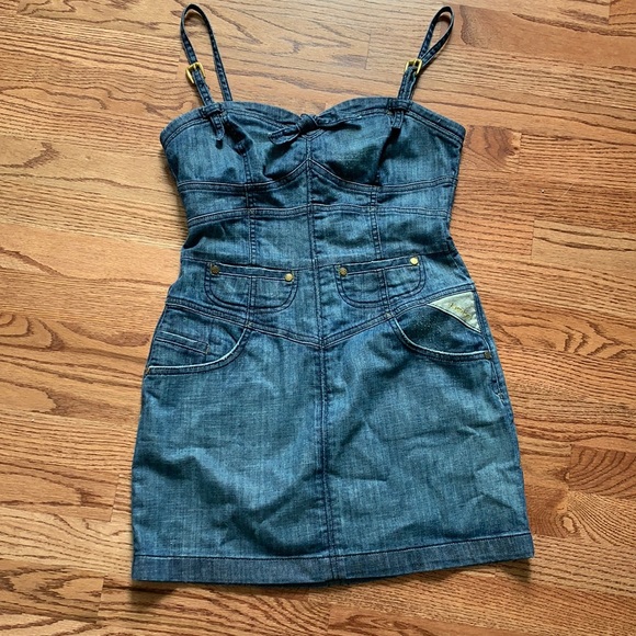 bebe Dresses & Skirts - Bebe Jean Dress
